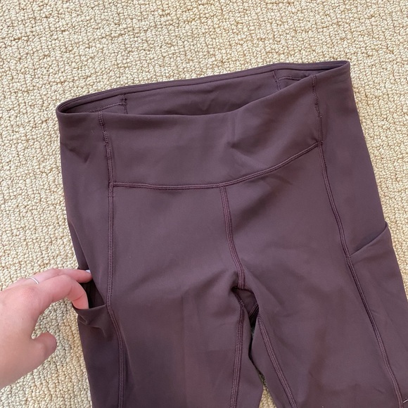 Lululemon Speed Up Crop 21” Black Cherry 4 - Picture 5 of 8